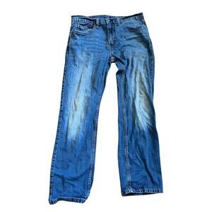 Levi's 559 Relaxed Straight Fit Blue Jeans Men's Size 34x32 Distressed J3